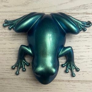 Holographic Resin Frog Figurine